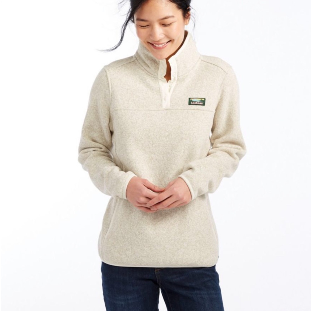 LL Bean sweater fleece pullover